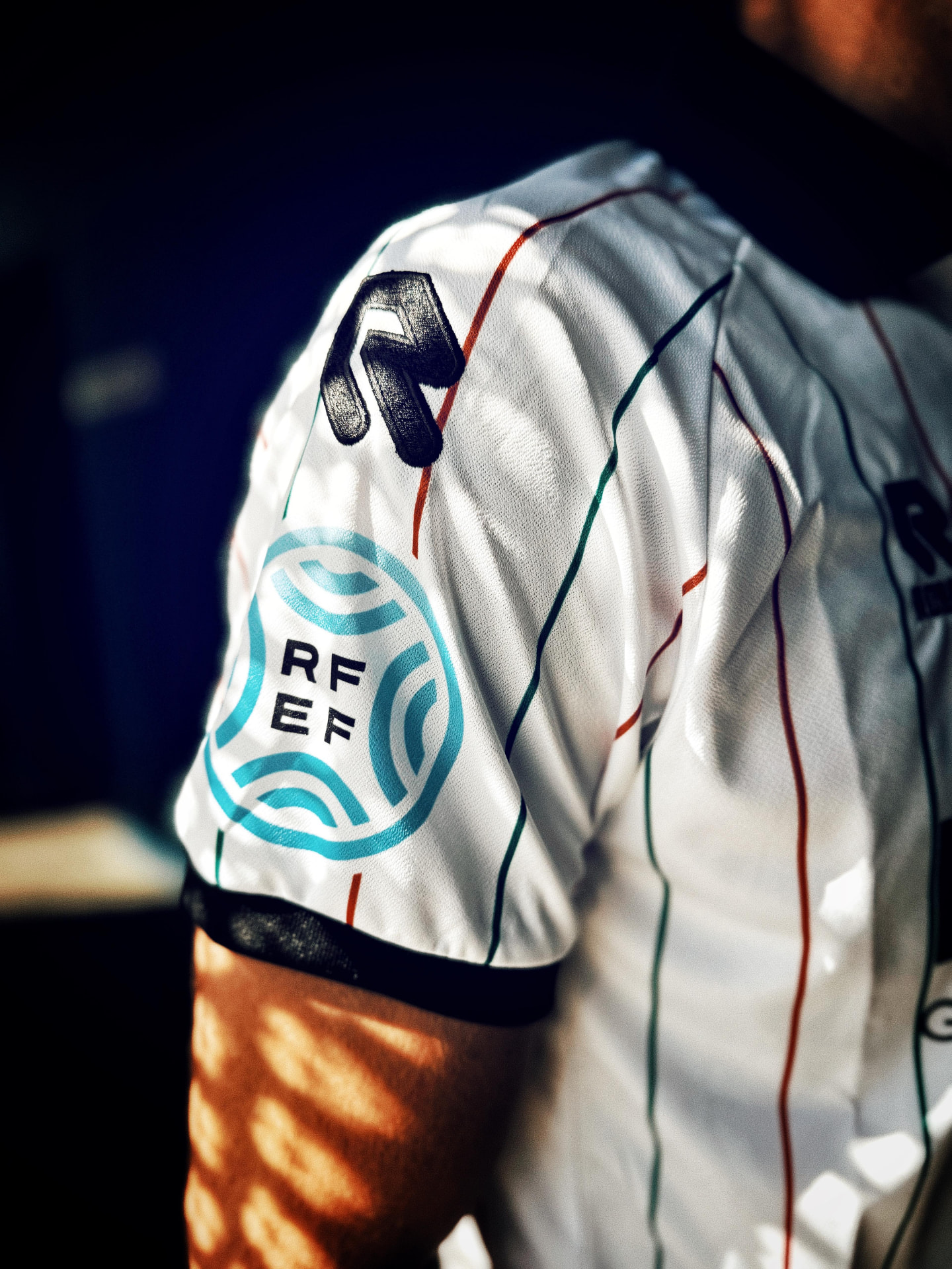 Detalle de la manga de la segunda equipación del Atlético Central